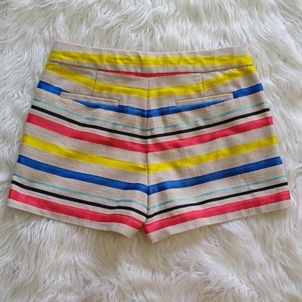 J.Crew Colorful Jacquard Striped Shorts Size - 2 - Picture 5 of 14
